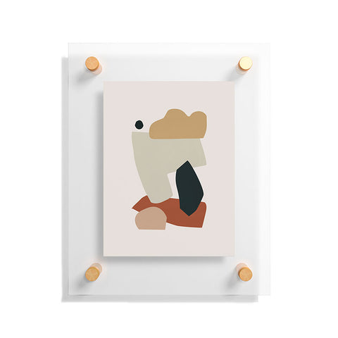 Orara Studio Collage Earth Floating Acrylic Print