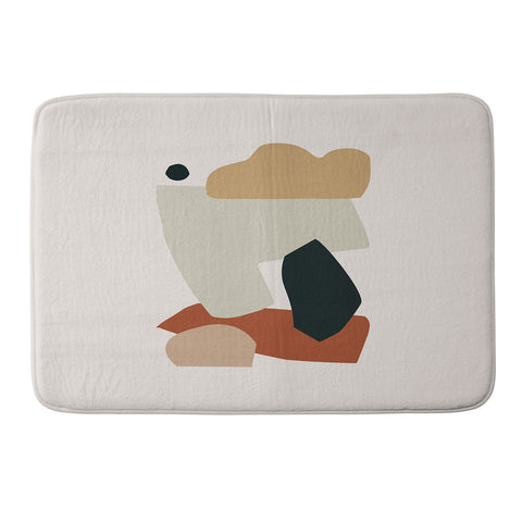 Orara Studio Collage Earth Memory Foam Bath Mat