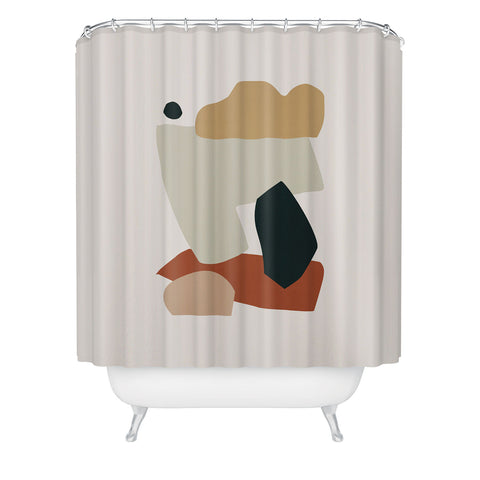 Orara Studio Collage Earth Shower Curtain