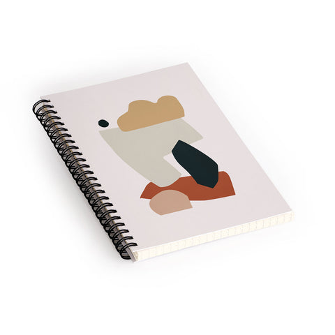 Orara Studio Collage Earth Spiral Notebook