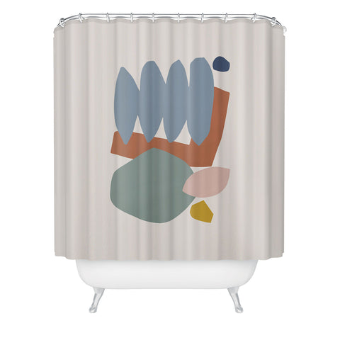 Orara Studio Collage Pastel Shower Curtain