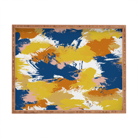 Orara Studio Colorful Abstract I Rectangular Tray