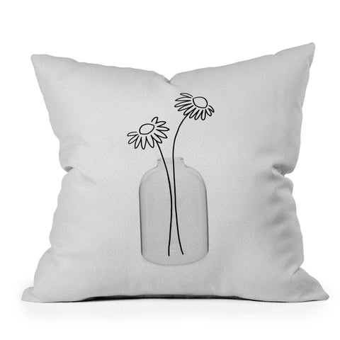 Orara Studio Daisy Still Life I Throw Pillow
