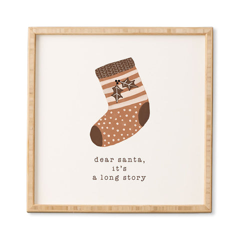 Orara Studio Dear Santa It Is A Long Story Framed Wall Art