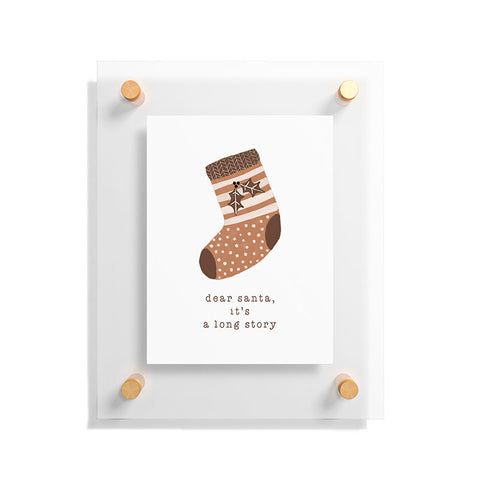 Orara Studio Dear Santa It Is A Long Story Floating Acrylic Print
