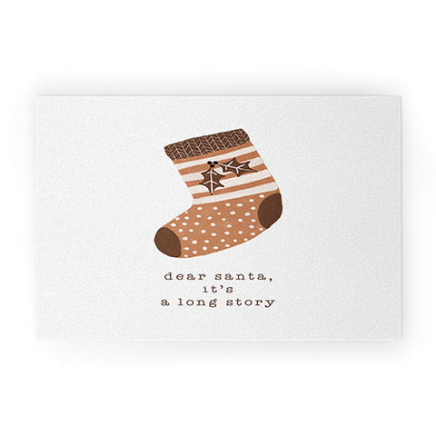 Orara Studio Dear Santa It Is A Long Story Welcome Mat