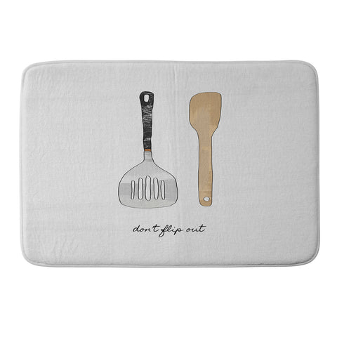 Orara Studio Do Not Flip Out Memory Foam Bath Mat
