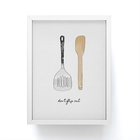 Orara Studio Do Not Flip Out Framed Mini Art Print