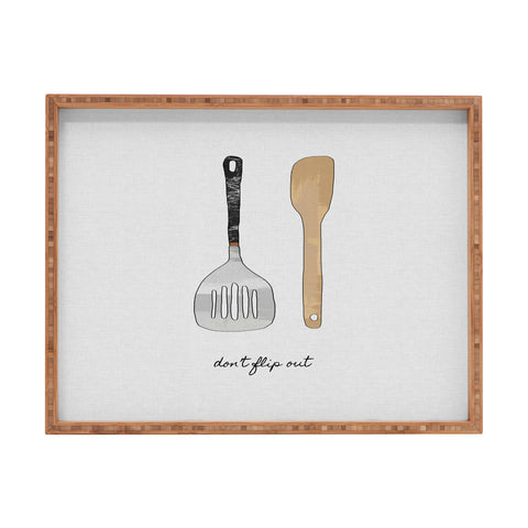 Orara Studio Do Not Flip Out Rectangular Tray