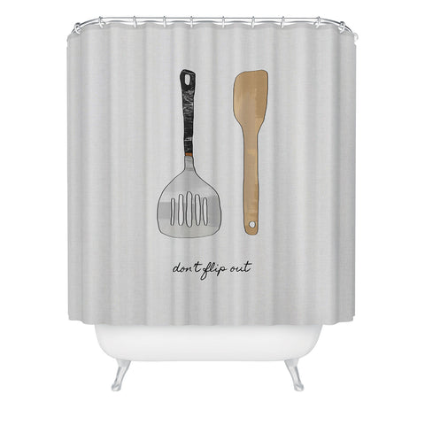 Orara Studio Do Not Flip Out Shower Curtain