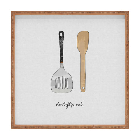 Orara Studio Do Not Flip Out Square Tray