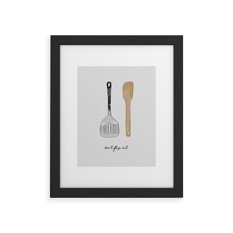 Orara Studio Do Not Flip Out Framed Art Print