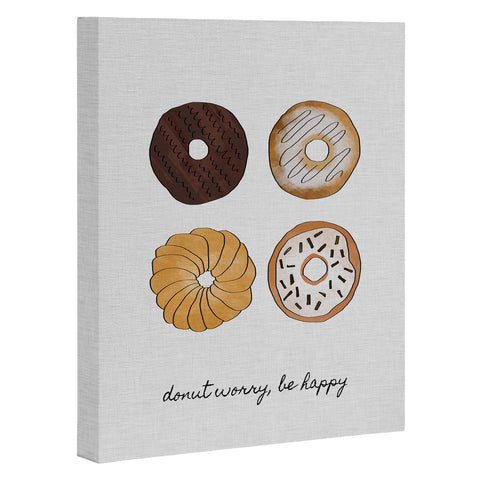 Orara Studio Donut Worry Art Canvas