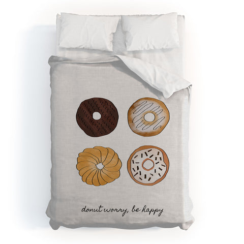 Orara Studio Donut Worry Duvet Cover