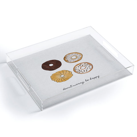 Orara Studio Donut Worry Acrylic Tray