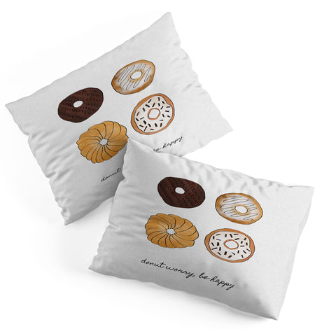 Orara Studio Donut Worry Pillow Shams