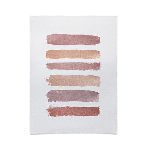 Orara Studio Dusty Rose Stripes Poster