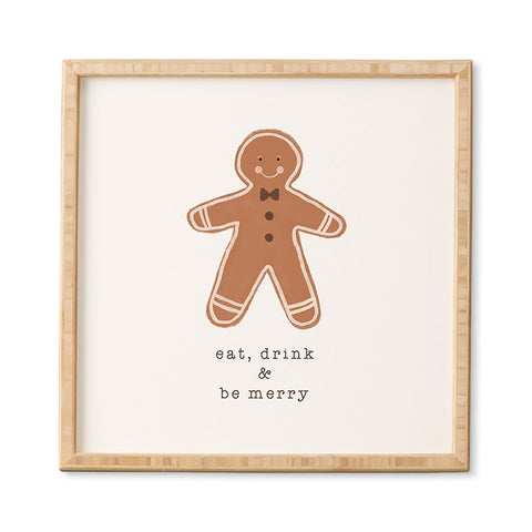Orara Studio Eat Drink And Be Merry Framed Wall Art