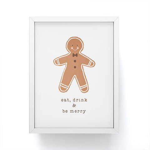 Orara Studio Eat Drink And Be Merry Framed Mini Art Print