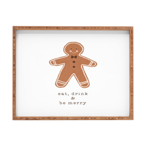 Orara Studio Eat Drink And Be Merry Rectangular Tray