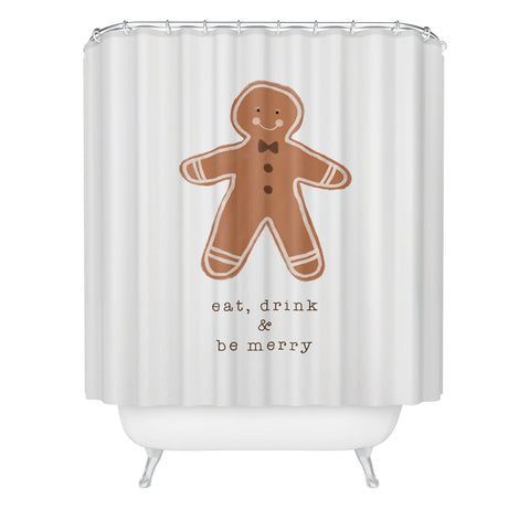 Orara Studio Eat Drink And Be Merry Shower Curtain