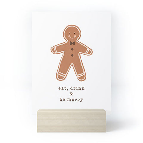 Orara Studio Eat Drink And Be Merry Mini Art Print
