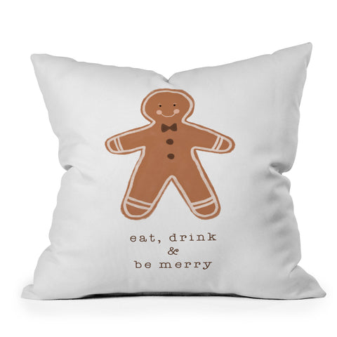 Orara Studio Eat Drink And Be Merry Throw Pillow