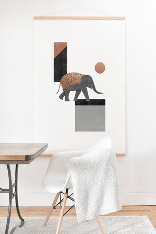 Orara Studio Elephant Mosaic I Art Print And Hanger