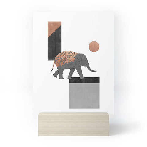 Orara Studio Elephant Mosaic I Mini Art Print