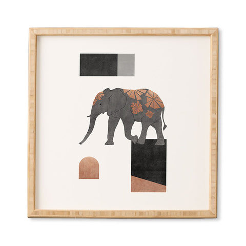 Orara Studio Elephant Mosaic II Framed Wall Art