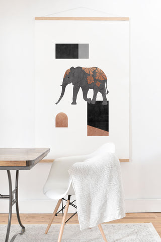 Orara Studio Elephant Mosaic II Art Print And Hanger