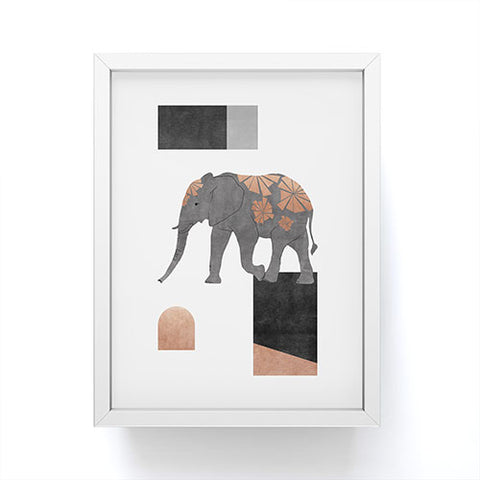 Orara Studio Elephant Mosaic II Framed Mini Art Print