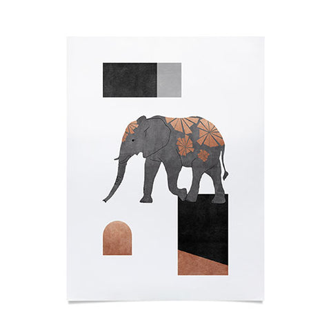 Orara Studio Elephant Mosaic II Poster
