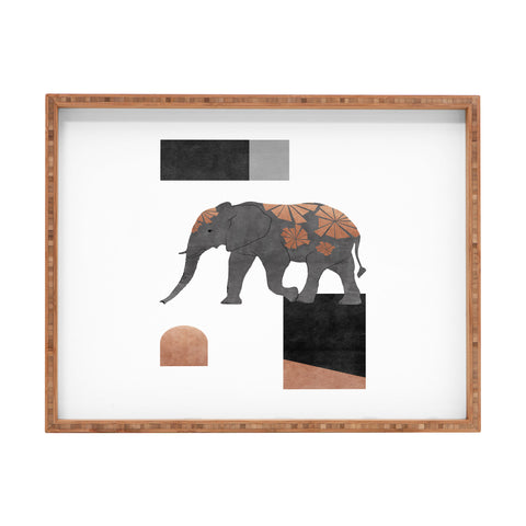 Orara Studio Elephant Mosaic II Rectangular Tray