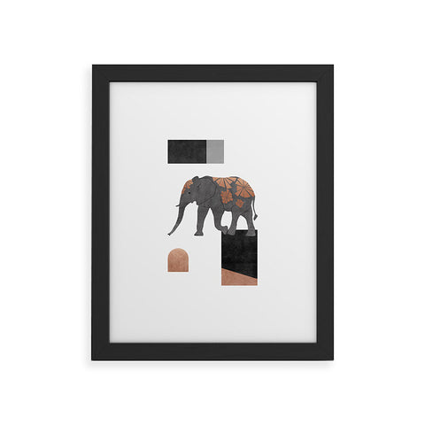 Orara Studio Elephant Mosaic II Framed Art Print