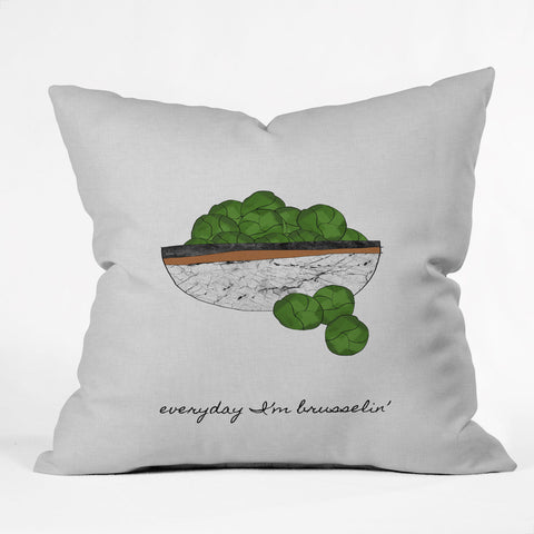 Orara Studio Everyday I am Brusselin Outdoor Throw Pillow