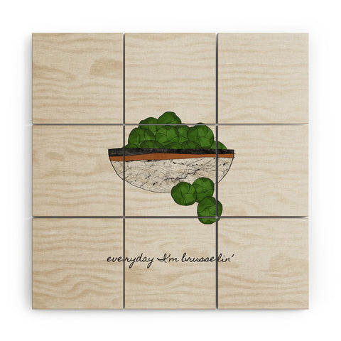 Orara Studio Everyday I am Brusselin Wood Wall Mural