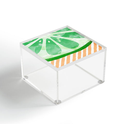 Orara Studio Fruit Painting Lime Acrylic Box
