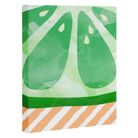 Orara Studio Fruit Painting Lime Art Canvas