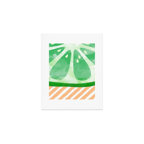 Orara Studio Fruit Painting Lime Art Print