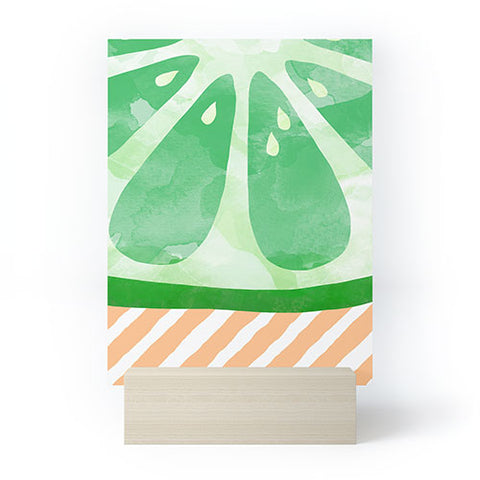 Orara Studio Fruit Painting Lime Mini Art Print