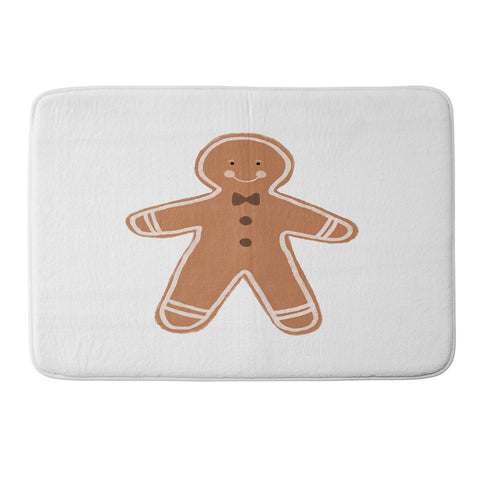 Orara Studio Gingerbread Man I Memory Foam Bath Mat