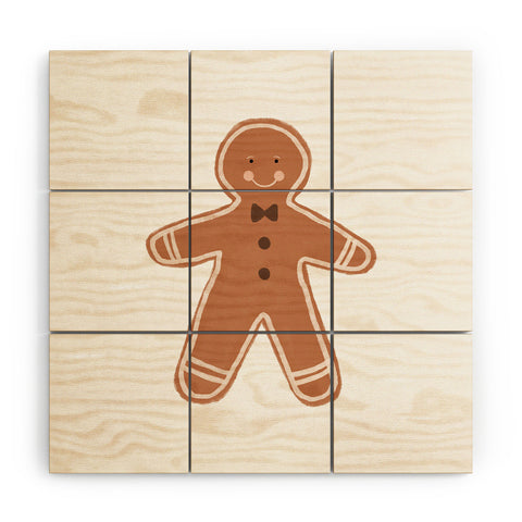 Orara Studio Gingerbread Man I Wood Wall Mural