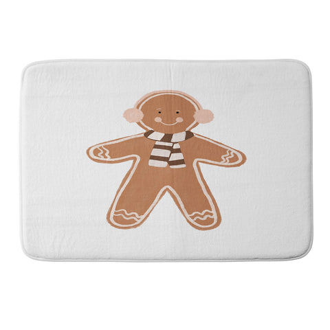Orara Studio Gingerbread Man II Memory Foam Bath Mat