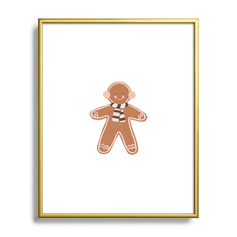 Orara Studio Gingerbread Man II Metal Framed Art Print