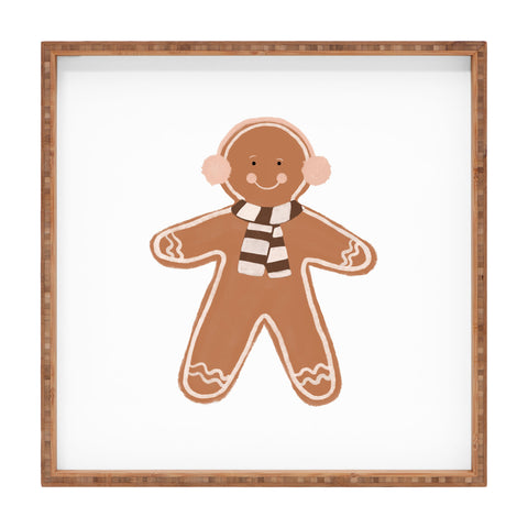 Orara Studio Gingerbread Man II Square Tray