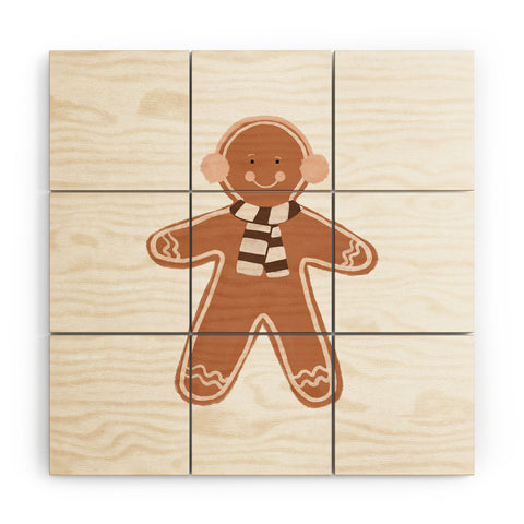 Orara Studio Gingerbread Man II Wood Wall Mural