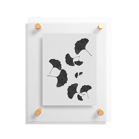 Orara Studio Ginkgo Leaf Black and White I Floating Acrylic Print