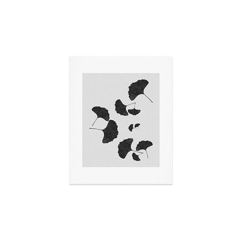 Orara Studio Ginkgo Leaf Black and White I Art Print