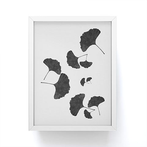 Orara Studio Ginkgo Leaf Black and White I Framed Mini Art Print